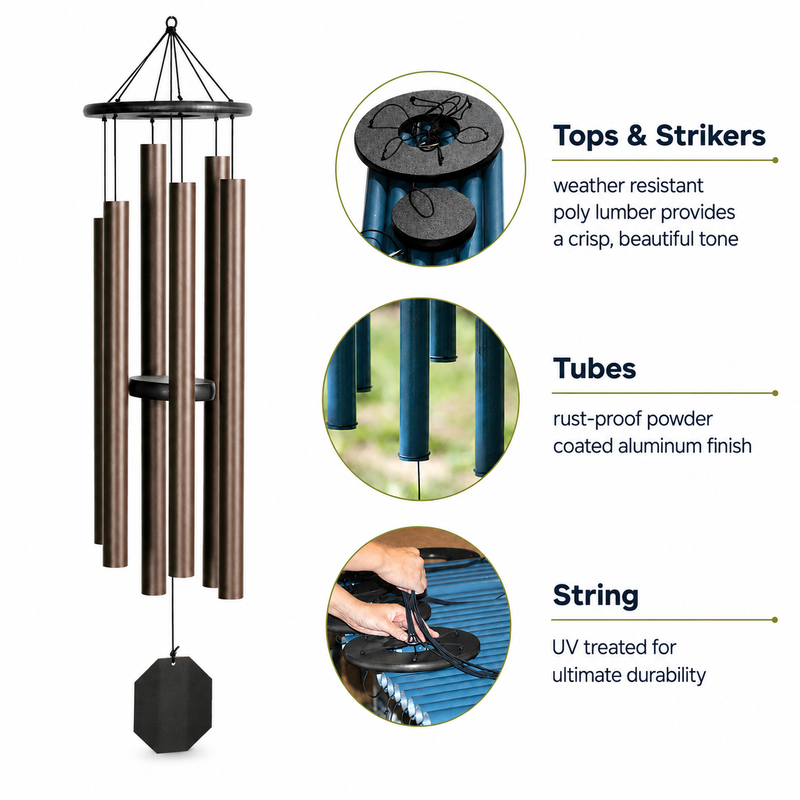Lambright construction illustration showing the top, suspended aluminum tubes, central striker and windsail